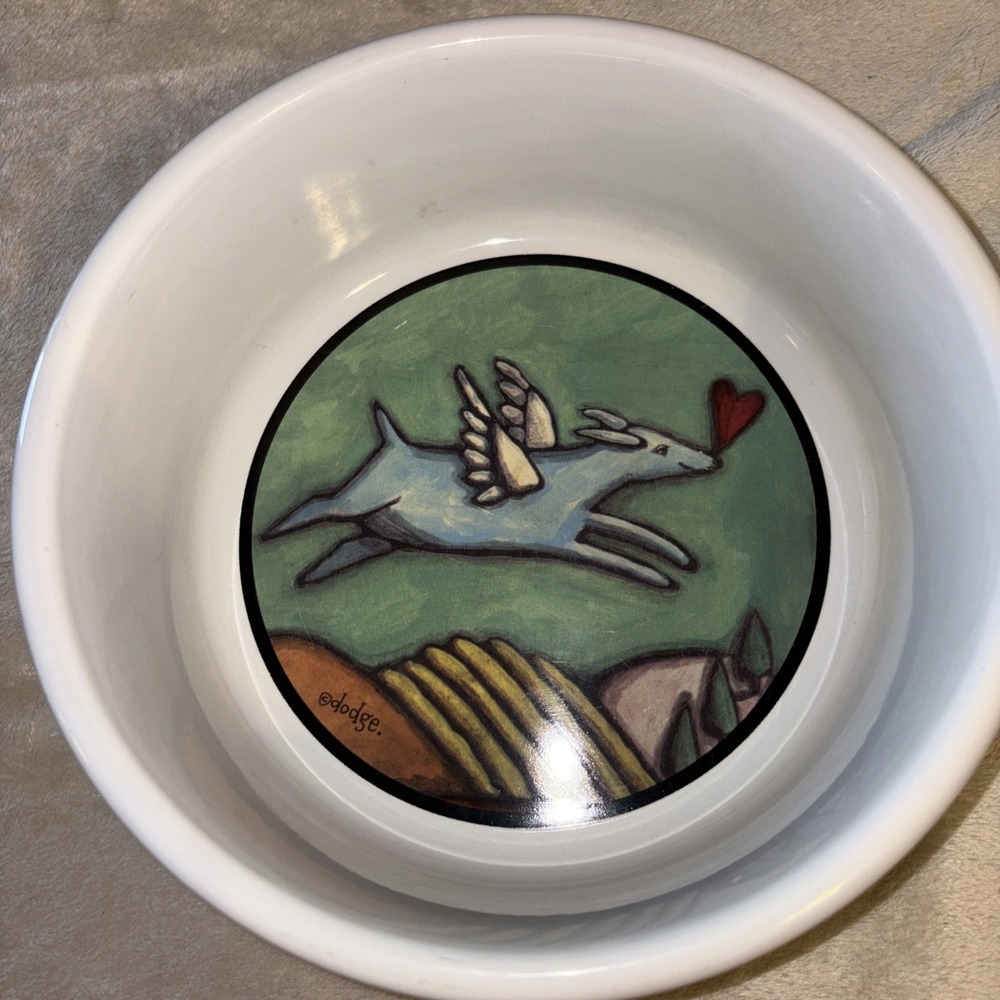 Ursula Dodge Flight of the Blue Dog Bowl for Signature 9.75"